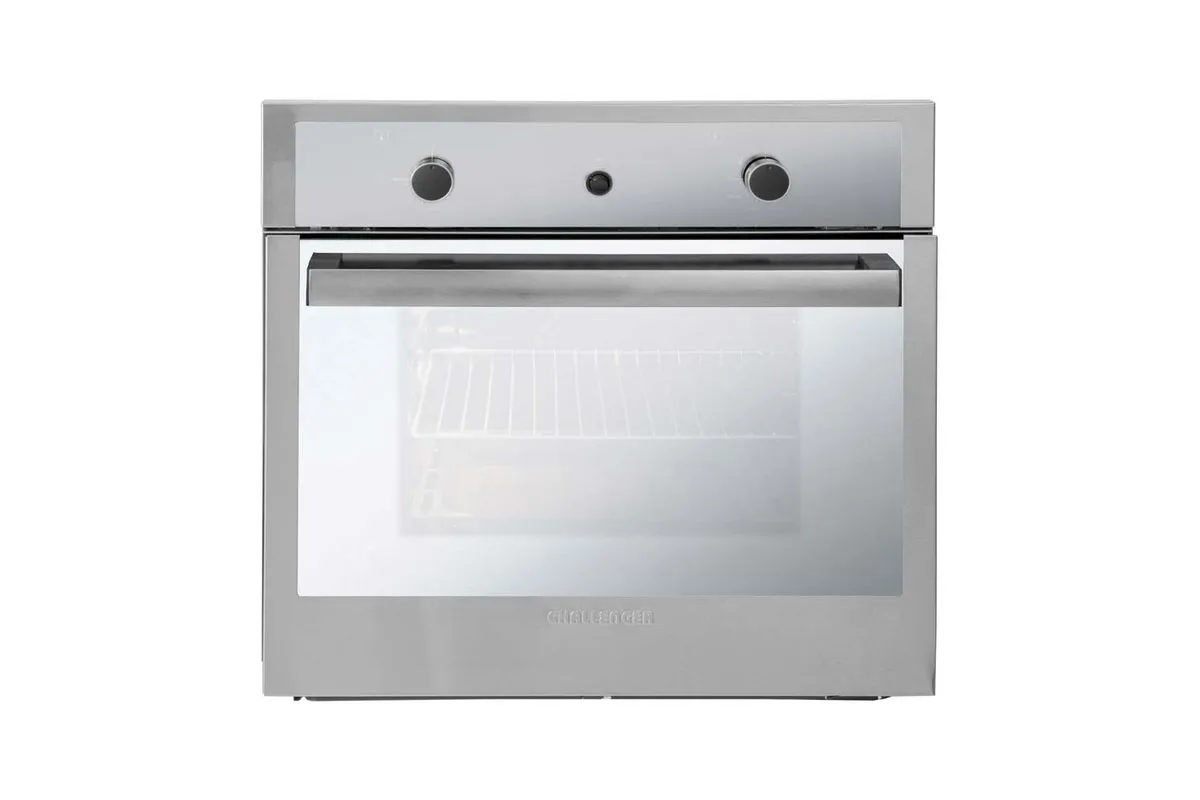 Horno a gas de 52 litros sobre mesón de cocina
