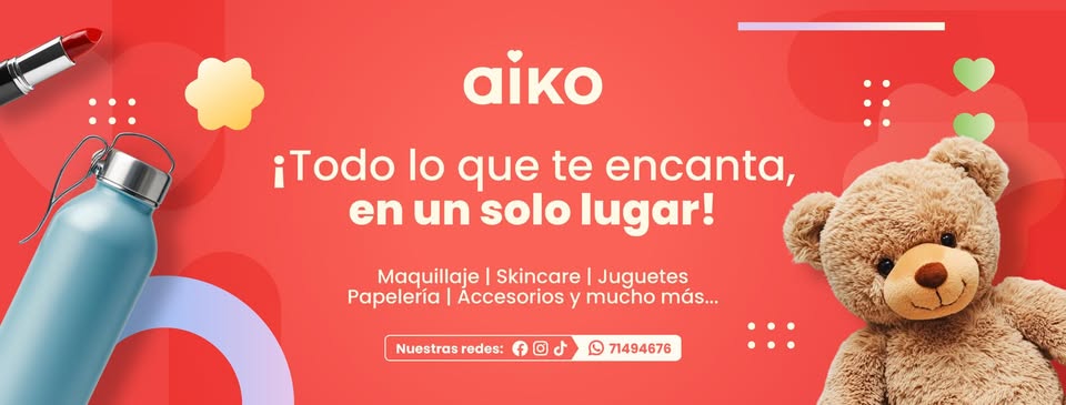 Fachada de la tienda Aiko Bolivia en la avenida principal