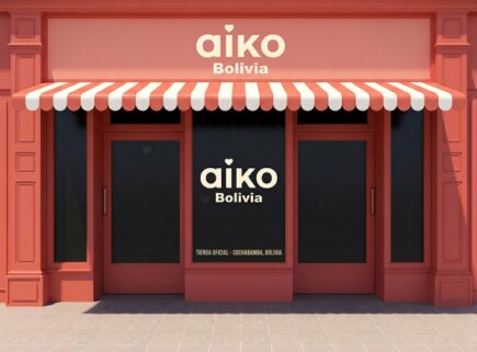 Fachada de una tienda de productos para el hogar con letrero visible