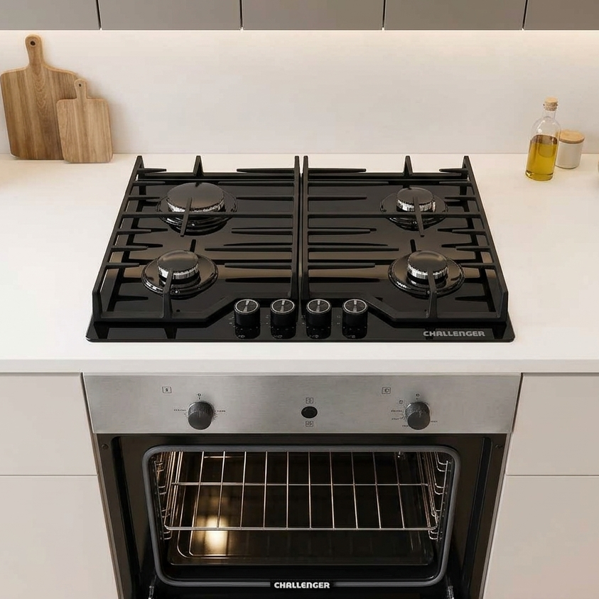 Horno eléctrico de 35 litros sobre una encimera